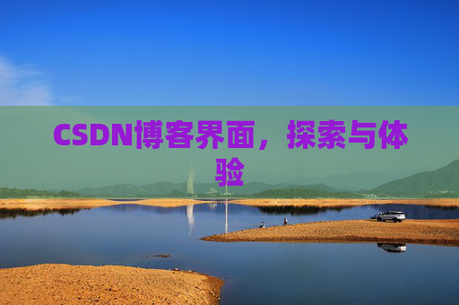 CSDN博客界面，探索与体验